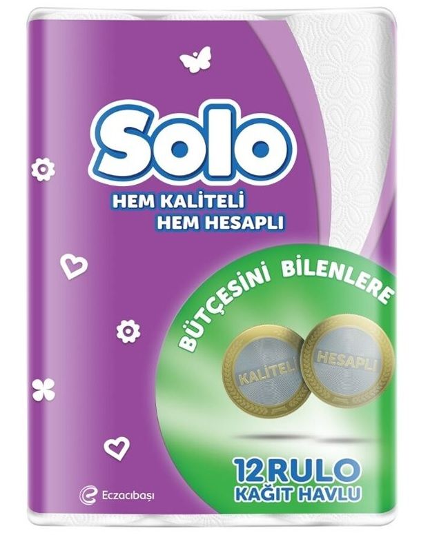 Solo 12 Rulo Akıllı Seçim Havlu