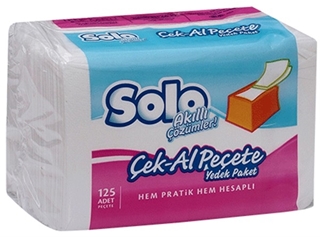 Solo Akıllı Çözümler Peçete 125 Yaprak