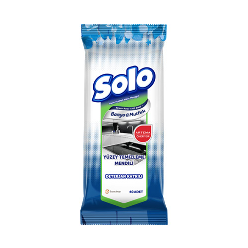 Solo Banyo&Mutfak Islak Temizleme Mendili 40 lı