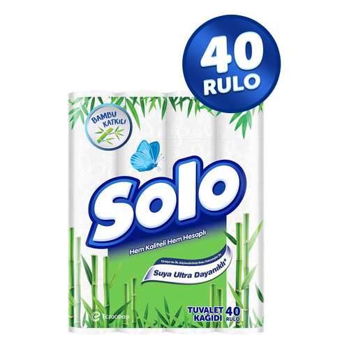 Solo Beyaz Tuvalet Kağıdı Bambu 40'lı