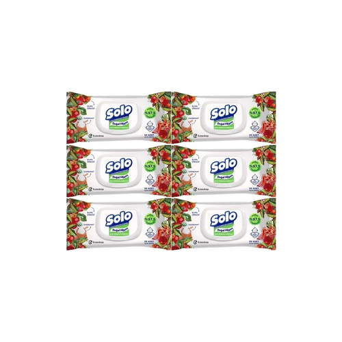 Solo Doğal Hijyen Elma Sirkesi & Karbonat Islak Mendil 1x50