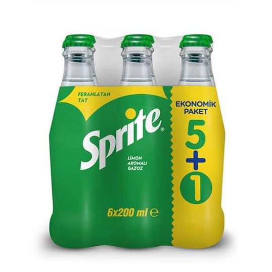 Sprite Gazoz 200 Ml 6'lı