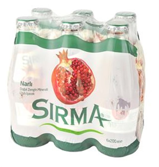 Sırma Aromalı Maden Su Vitamin D Nar 200 Ml 6'lı