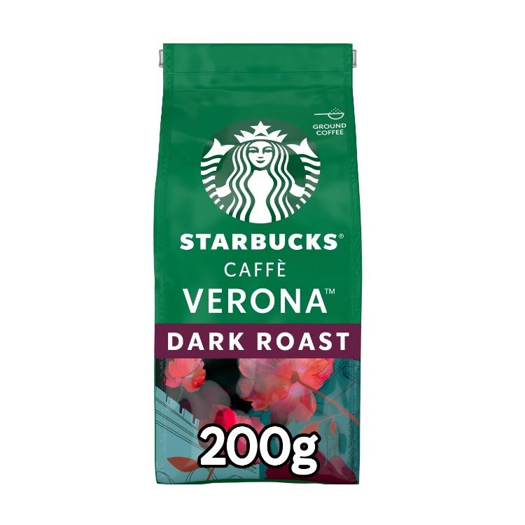 Starbucks Caffe Verona Dark Roast Öğütülmüş Filtre Kahve 200 Gr