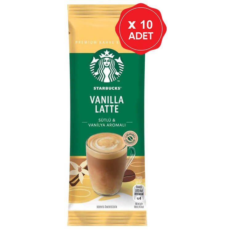 Starbucks Kahve Karışımı Vanilya Latte 21.5 Gr x 10 Adet