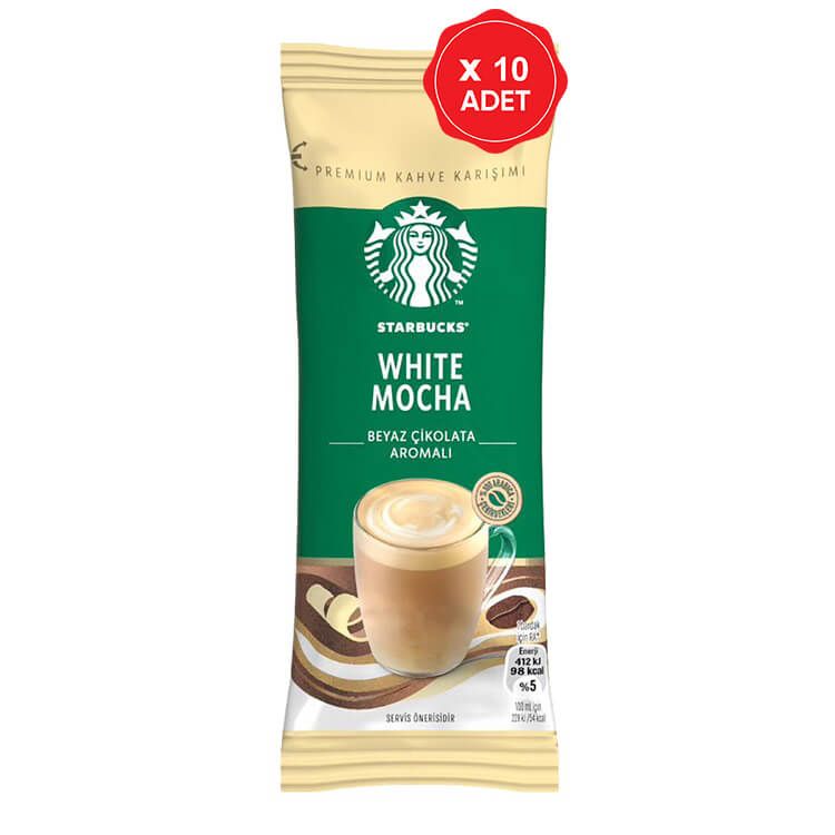 Starbucks Kahve Karışımı White Mocha 22 Gr x 10 Adet