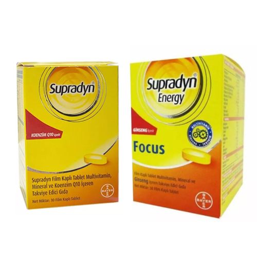 Supradyn Koenzim Q10 30 Tablet + Supradyn Energy Focus 30 Tablet