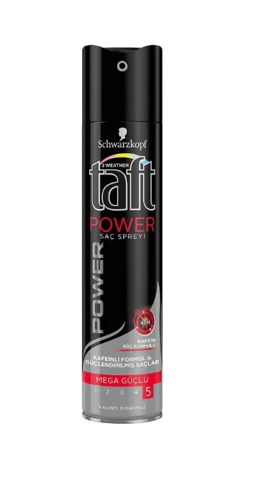 Taft Power Kafein Mega Güçlü Saç Spreyi 250 Ml