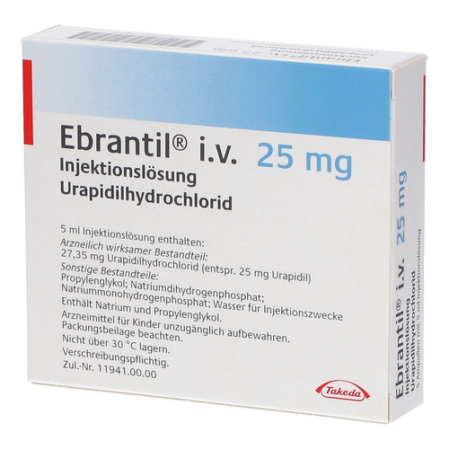 Takeda İlaç Ebrantil 25 mg 5 Ampül