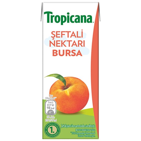 Tropicana Bursa Şeftali Meyve Su 200 Ml