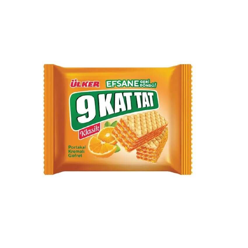 Ülker 9 Kat Gofret Portakal Kremalı 39 Gr