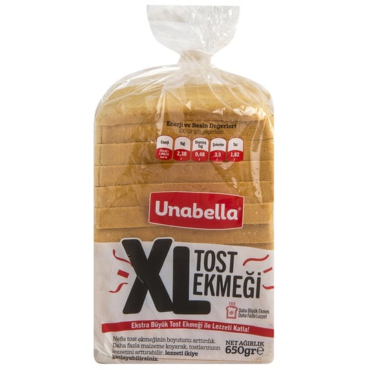 Unabella Tost Ekmeği Xl 650 Gr