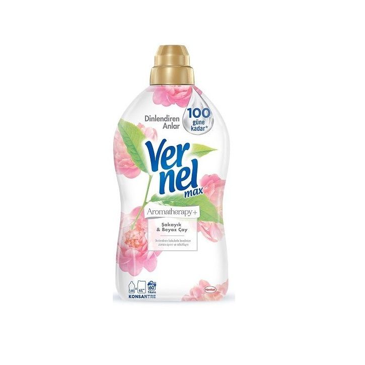 Vernel Max Yumuşatıcı Şakayık ve Beyaz Çay 1440 Ml