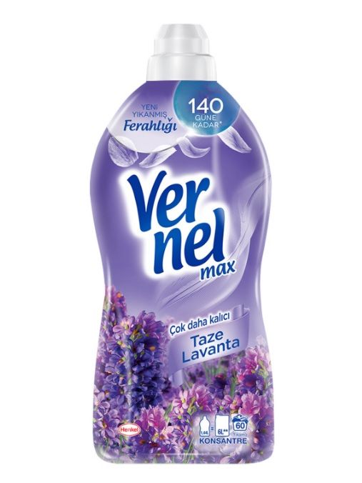 Vernel Max Yumuşatıcı Taze Lavanta 1440 Ml