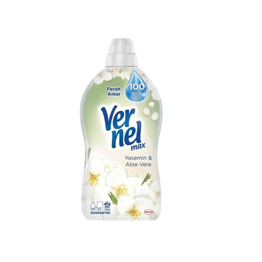 Vernel Max Yumuşatıcı Yasemin ve Aloe Vera 1440 Ml