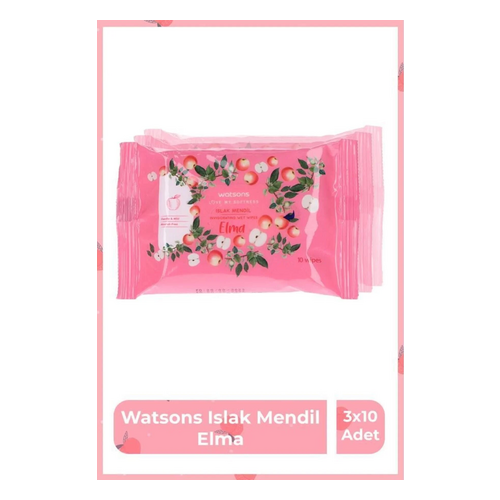 Watsons Islak Mendil Elma 3x10 Adet