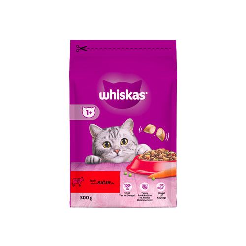 Whiskas Kedi Maması Biftek&Havuç 300 gr