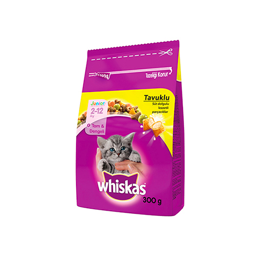 Whiskas Junior Tavuklu Kedi Maması (300 g)
