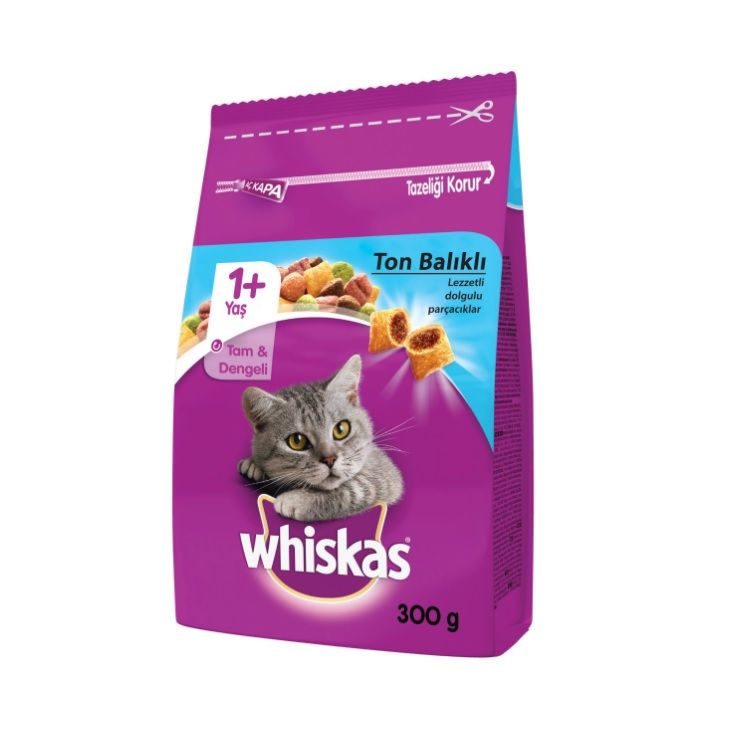 Whiskas Kuru Ton Balıklı Sebzeli Kedi Maması 300 Gr