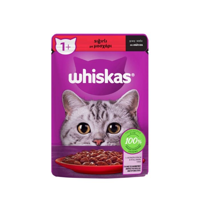 Whiskas Sığır Etli Pouch Kedi Maması 85 Gr