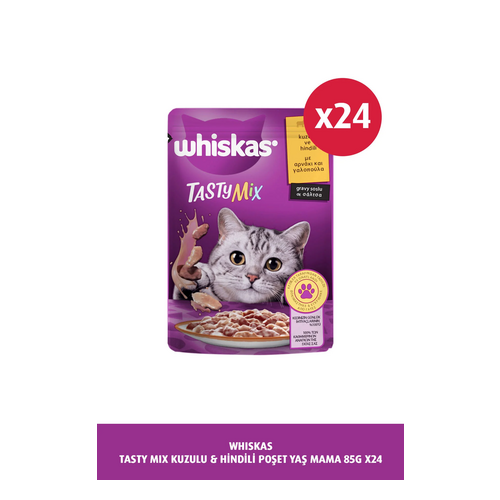 Whiskas Tasty Mix Kedi Maması Kuzu ve Hindi