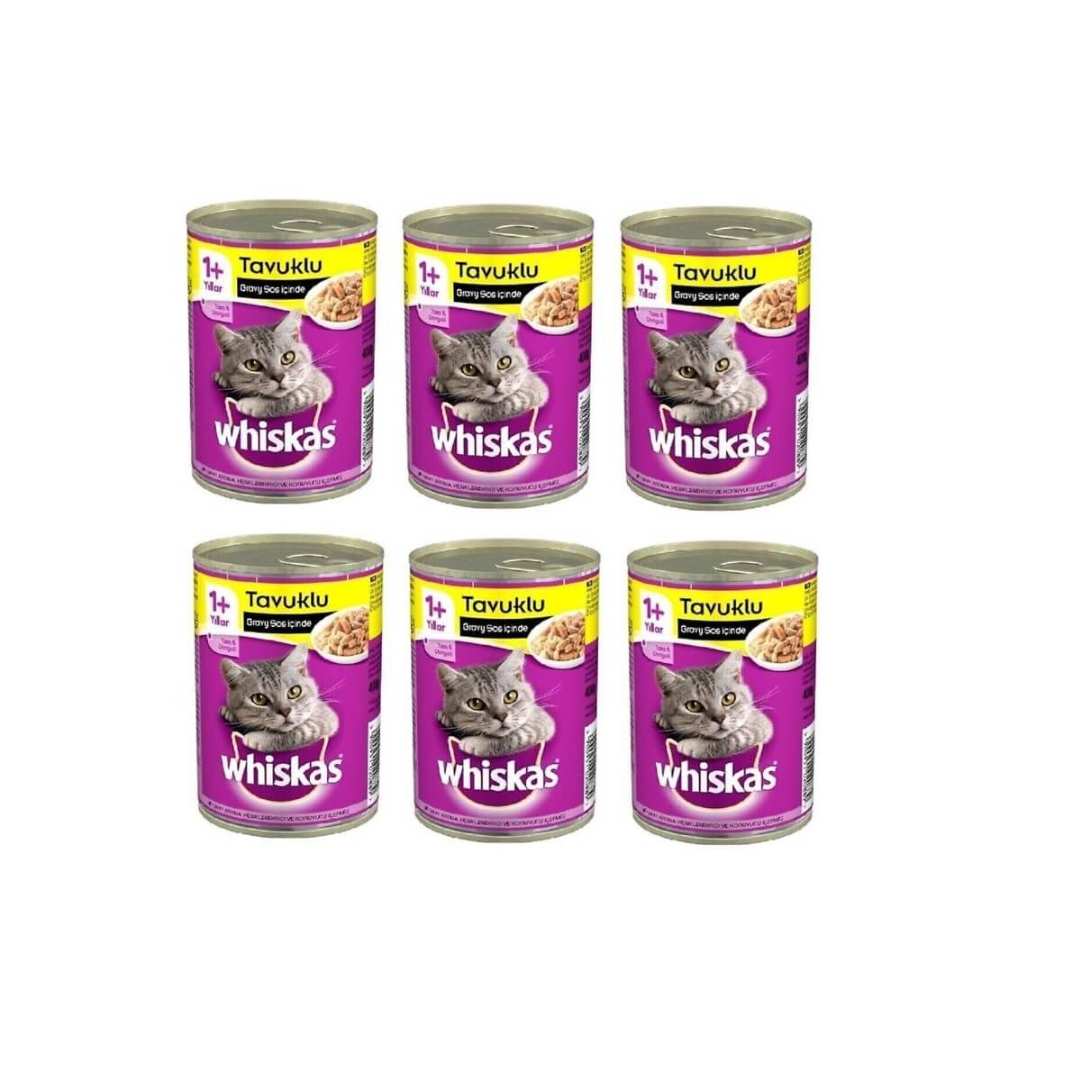 Whiskas Tavuklu Kedi Konservesi 400 Gr x 6 Adet