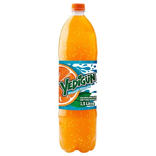 Yedigün Bodrum Rüzgarı Mandalina Aromalı Meyveli Gazoz (1,5 L)