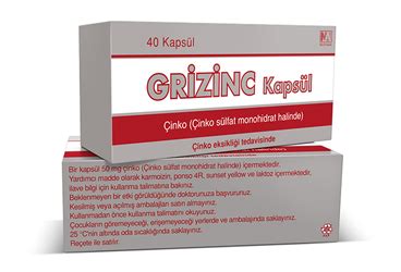 Vefa İlaç Zincotime 50 mg 40 Kapsül